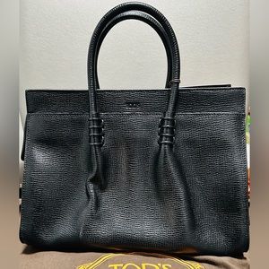 authentic Tod’s black handbag